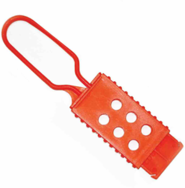 Non-Conductive Nylon Group Lockout Hasp, Accommodates Up to 6 Locks