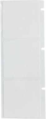 Ultra-Aggressive Polyester Label 1.5 in H x 1.5 in W White 3600/Rl