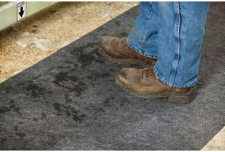 TOUGHSORB™ Adhesive Universal Absorbent Mat - Medium Weight, 30" x 100', Absorbency Capacity 21 gal