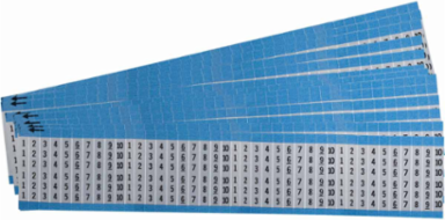 Wire Markers - Dead Soft Aluminum Foil, Legend 1 to 10