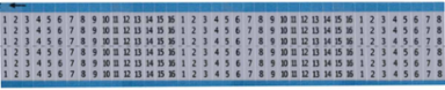 Wire Markers - Dead Soft Aluminum Foil, Legend 1 to 16