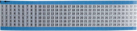 Wire Markers - Dead Soft Aluminum Foil, 1 to 33, Aluminum Foil