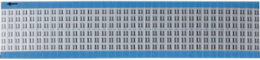 Solid Numbers Scored Wire Marker Card, 11, Aluminum Foil
