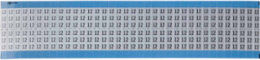 Solid Numbers Scored Wire Marker Card, 12, Aluminum Foil