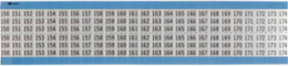 Wire Markers - Dead Soft Aluminum Foil, Legend 150 to 174