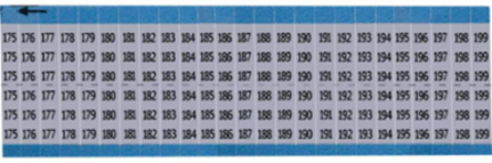Wire Markers - Dead Soft Aluminum Foil, Legend 175 to 199