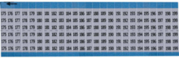 Wire Markers - Dead Soft Aluminum Foil, Legend 175 to 199