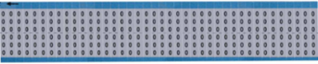 Solid Numbers Scored Wire Marker Card, 20, Aluminum Foil