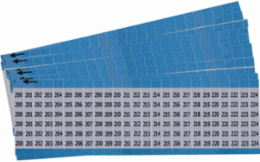 Wire Markers - Dead Soft Aluminum Foil, Legend 200 to 224