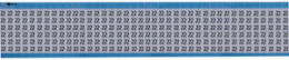 Solid Numbers Scored Wire Marker Card, 22, Aluminum Foil