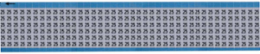 Solid Numbers Scored Wire Marker Card, 25, Aluminum Foil
