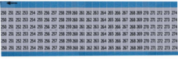 Wire Markers - Dead Soft Aluminum Foil, Legend 250 to 274
