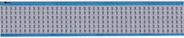 Solid Numbers Scored Wire Marker Card, 3, Aluminum Foil