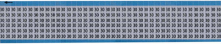 Solid Numbers Scored Wire Marker Card, 30, Aluminum Foil