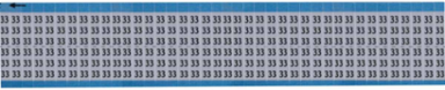 Solid Numbers Scored Wire Marker Card, 33, Aluminum Foil