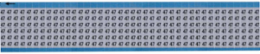 Solid Numbers Scored Wire Marker Card, 47, Aluminum Foil