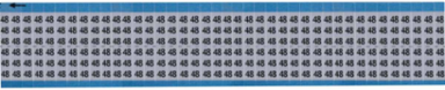 Solid Numbers Scored Wire Marker Card, 48, Aluminum Foil