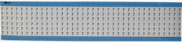 Solid Numbers Scored Wire Marker Card, 7, Aluminum Foil