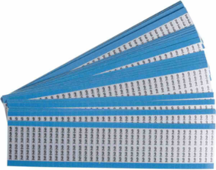 Wire Markers - Dead Soft Aluminum Foil, Legend 9