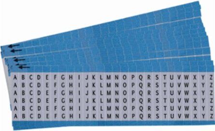 Wire Markers - Dead Soft Aluminum Foil, Legend A to Z