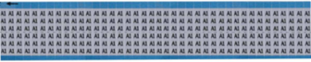 Solid Letters & Numbers Scored Wire Marker Card, A1, Aluminum Foil