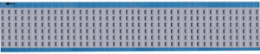 Solid Letters Scored Wire Marker Card, E, Aluminum Foil