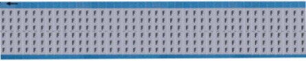 Solid Letters Scored Wire Marker Card, F, Aluminum Foil