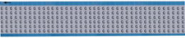 Solid Letters Scored Wire Marker Card, G, Aluminum Foil