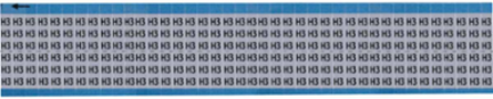 Solid Letters & Numbers Scored Wire Marker Card, H3, Aluminum Foil