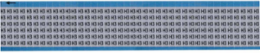 Solid Letters & Numbers Scored Wire Marker Card, H3, Aluminum Foil