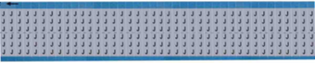 Solid Letters Scored Wire Marker Card, J, Aluminum Foil
