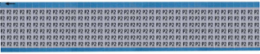 Solid Letters & Numbers Scored Wire Marker Card, P2, Aluminum Foil