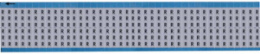 Solid Letters Scored Wire Marker Card, R, Aluminum Foil