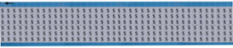 Solid Letters Scored Wire Marker Card, S, Aluminum Foil
