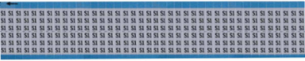 Solid Letters & Numbers Scored Wire Marker Card, S1, Aluminum Foil