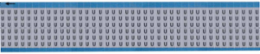 Solid Letters Scored Wire Marker Card, U, Aluminum Foil