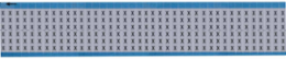 Solid Letters Scored Wire Marker Card, X, Aluminum Foil