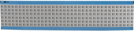 Solid Letters & Numbers Scored Wire Marker Card, X1, Aluminum Foil