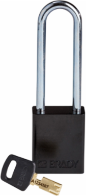 SafeKey Lockout Padlock 3.0 Inch Aluminum, Keyed Different, Steel Shackle