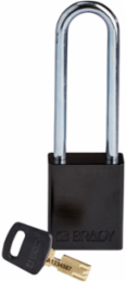 SafeKey Lockout Padlock 3.0 Inch Aluminum, Keyed Different, Steel Shackle