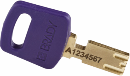 SafeKey Lockout Padlock, 3 Pack, 1.8 x 1.5 x 0.75 Inch, Purple