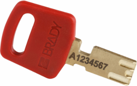SafeKey Lockout Padlock 3 Inch Anodized Aluminum Red Keyed Different
