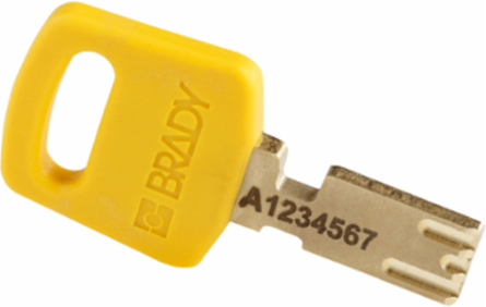 SafeKey Lockout Padlock 1.5 Inch Aluminum Yellow 6 Pack, Corrosion-resistant