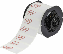GHS CLP Vinyl Labels 4-1/8 Inch H x 3 Inch W, Red on White, Permanent Acrylic