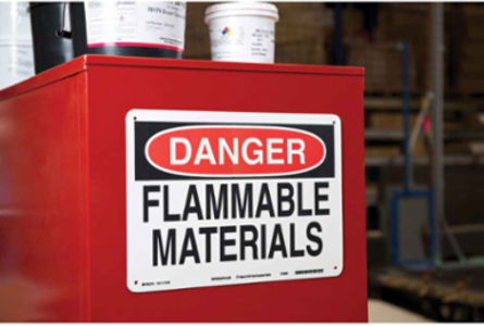 2.25 Inch x 3 Inch Indoor/Outdoor Vinyl Labels, Roll of 300, OSHA DANGER