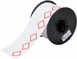 GHS CLP Vinyl Labels 2.95 in H x 4.33 in W, Red on White, Gloss Finish