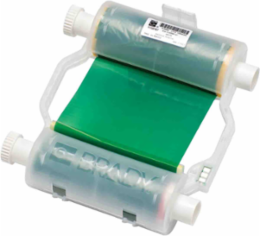 Printer Ribbon Cartridge, 4.33 Inch W x 200 ft L, Green, Resin Formula
