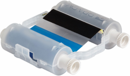 Printer Ribbon Cartridge, 4.33 Inch W x 200 ft L, Black/Blue, 60 Panel Sets
