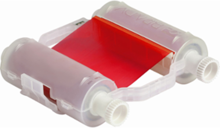 Red Printer Ribbon 4.33 Inch W x 200 ft L for R10000 Series Printers