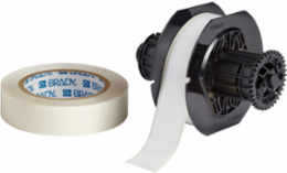 ToughStripe Polyester Labels, 1.125 Inch W x 100 ft L, Kit of 2 Rolls, White